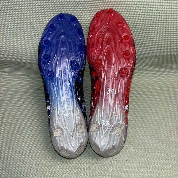 Under Armour UA Spotlight Clone MC LE USA Football Cleats Men Size 13 3026335100 - Picture 7 of 9